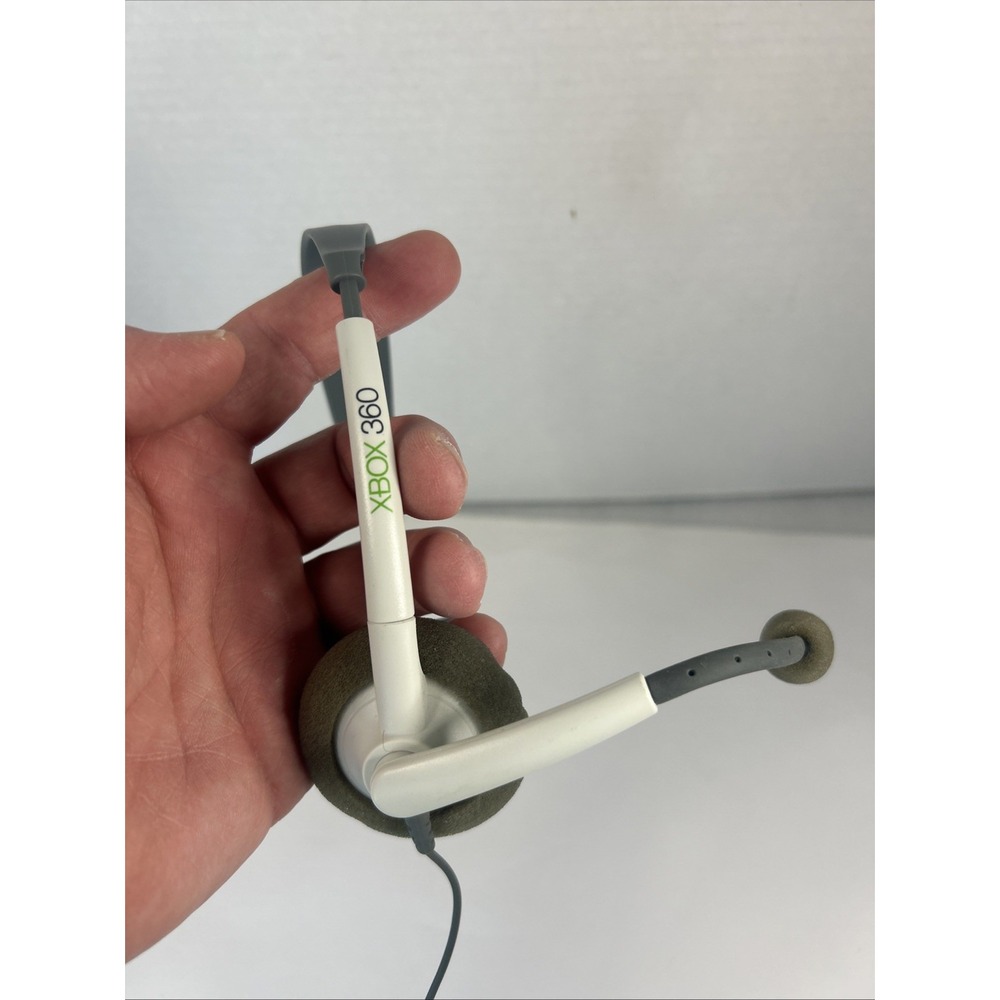 Microsoft Xbox 360 Communicator White/Gray Headband‎ Headset Untested